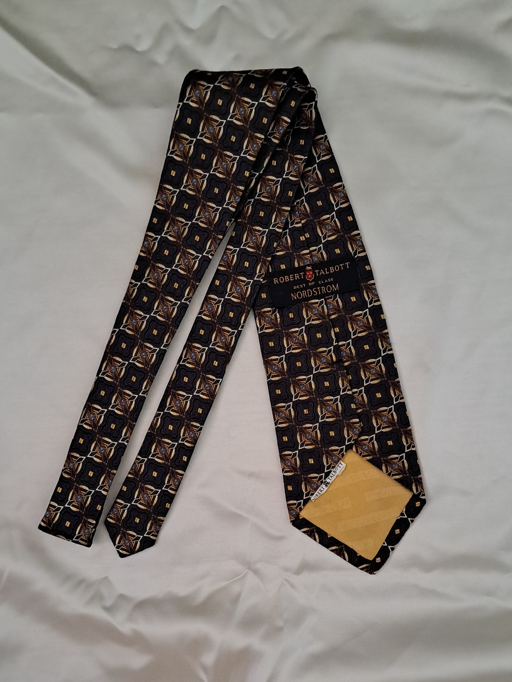Robert Talbott Best of Class Nordstrom Silk Tie Geometric Imported Silk - Picture 3 of 9
